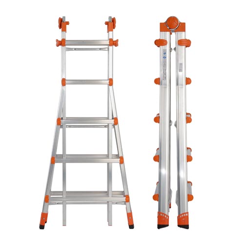 scala telescopica allungabile 5 gradini