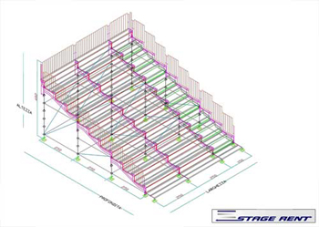 Tribuna 3 moduli di profondità