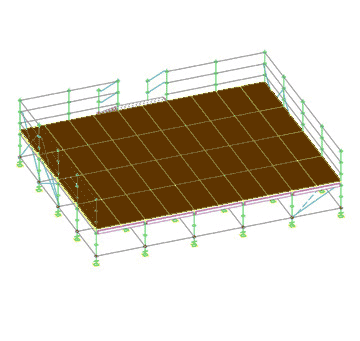 Struttura Base per Palco Modulare Litestage 2x1 H60