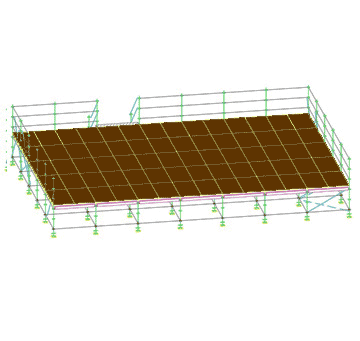 Palco modulare per eventi 14x10